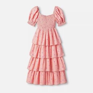 Love Shack Fancy Simone Tiered Floral Dress